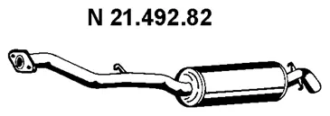 Silencieux arrière EBERSPÄCHER 21.492.82