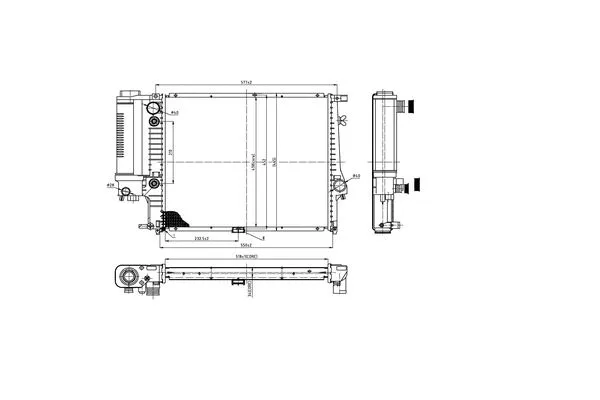 Radiateur, refroidissement du moteur ORDONEZ 2066055