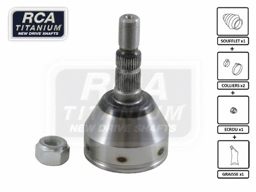 Jeu de joints, arbre de transmission RCA FRANCE OA89