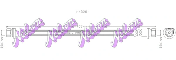 Flexible de frein KAWE H4828