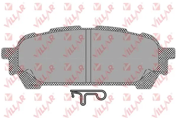 Kit de plaquettes de frein, frein à disque VILLAR 626.1335
