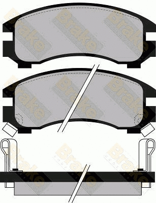 Kit de plaquettes de frein, frein à disque Brake ENGINEERING PA618