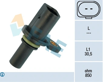 Capteur d'angle, vilebrequin FAE 79009