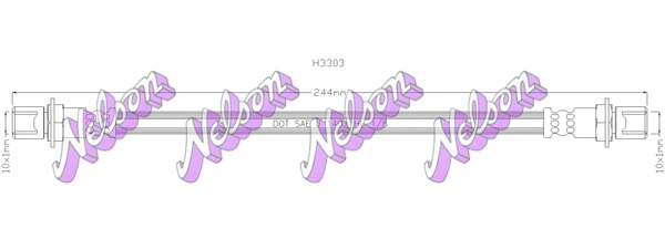 Flexible de frein KAWE H3303