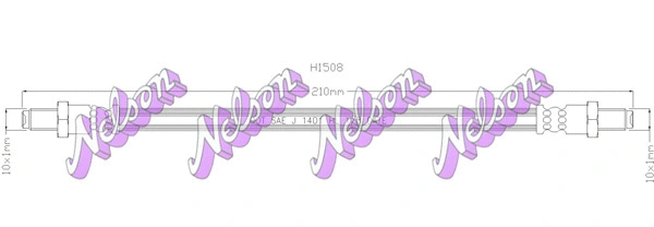 Flexible de frein KAWE H1508