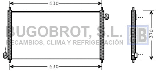 Condenseur, climatisation BUGOBROT 62-HD5107