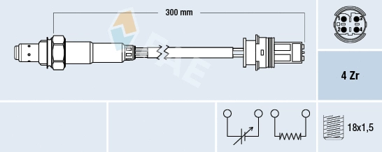 Sonde lambda FAE 77695