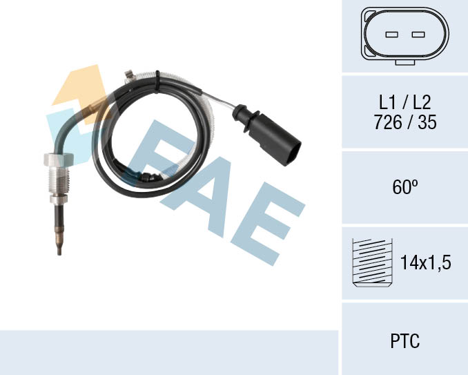 Capteur, température des gaz FAE 68063