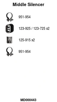 Silencieux central FA1 MD000443