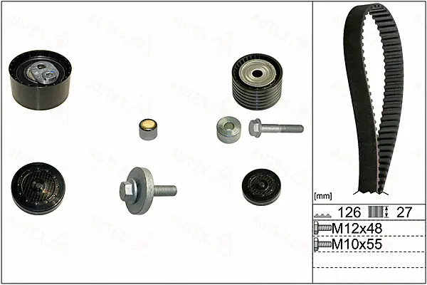 Kit de courroie crantée AUTEX 702920