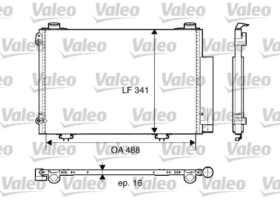 Condenseur, climatisation VALEO 817674