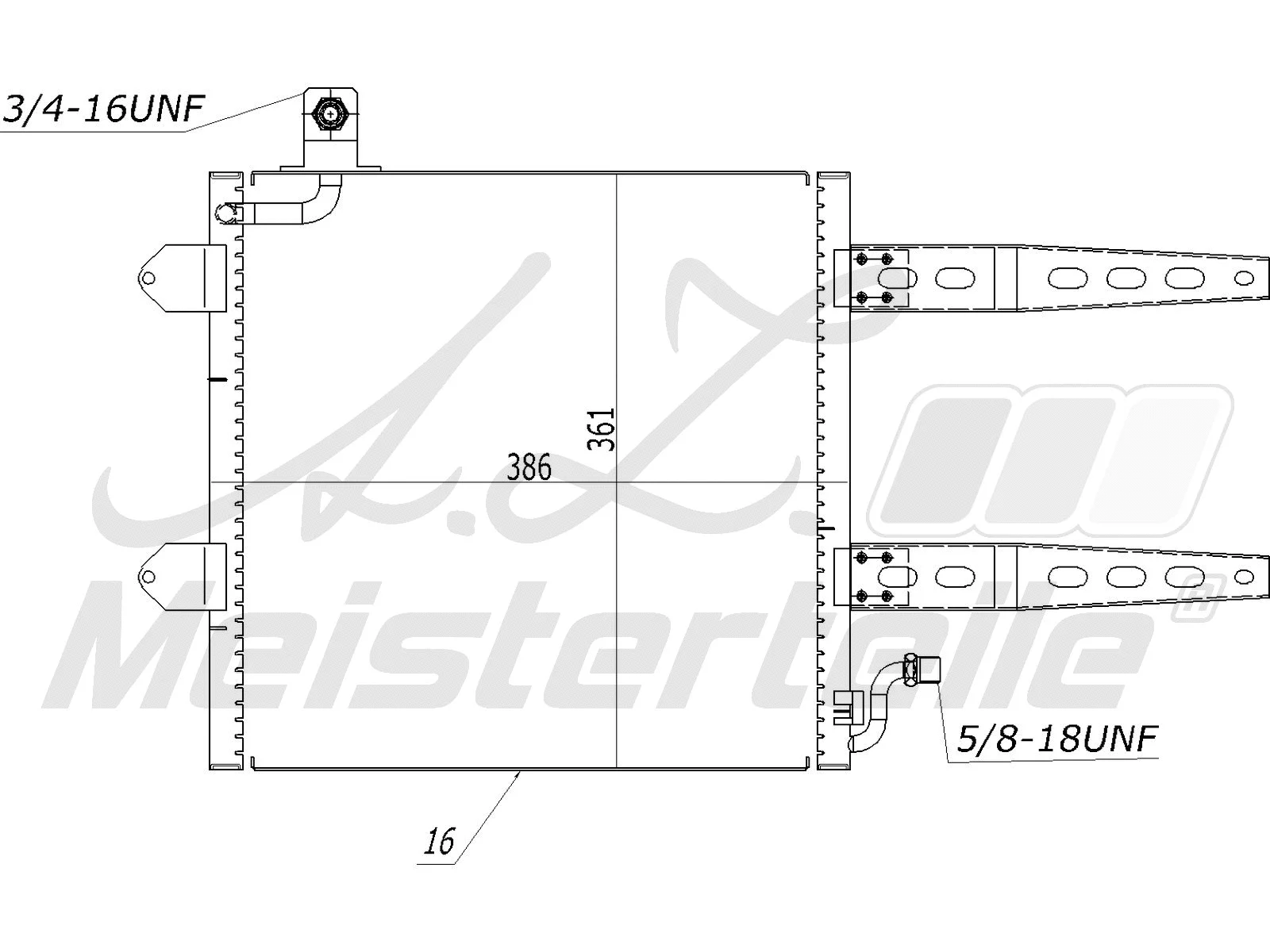 Condenseur, climatisation A.Z. Meisterteile AZMT-45-030-1061