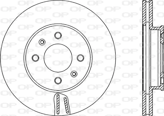 Disque de frein OPEN PARTS BDA2350.20