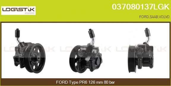 Pompe hydraulique, direction LGK 037080137LGK