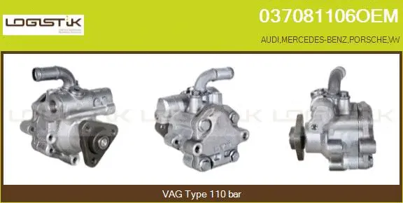 Pompe hydraulique, direction LGK 037081106OEM