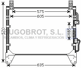 Condenseur, climatisation BUGOBROT 62-DW5142
