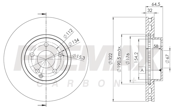 Disque de frein FREMAX BD-5558