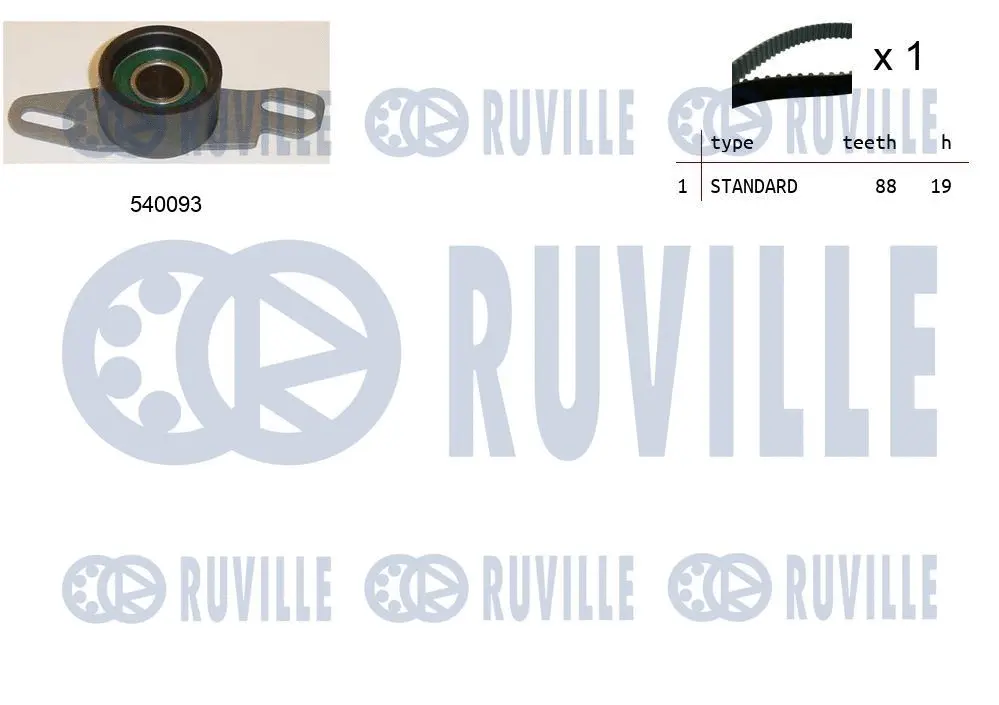Kit de courroie crantée RUVILLE 550262
