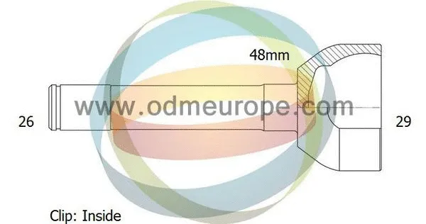 Jeu de joints, arbre de transmission 4X4 ESTANFI EST-12-300715