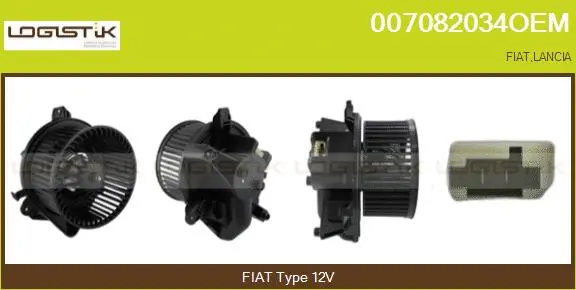 Pulseur d'air habitacle LGK 007082034OEM