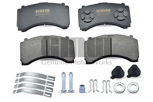Kit de plaquettes de frein, frein à disque GMW BDP29244MC