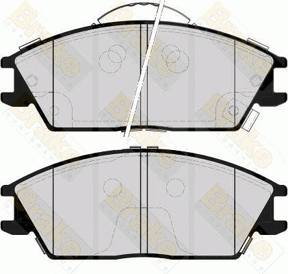 Kit de plaquettes de frein, frein à disque Brake ENGINEERING PA1565