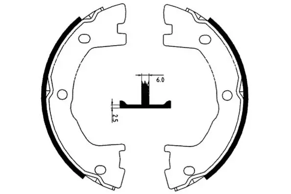 Jeu de mâchoires de frein E.T.F. 09-0651