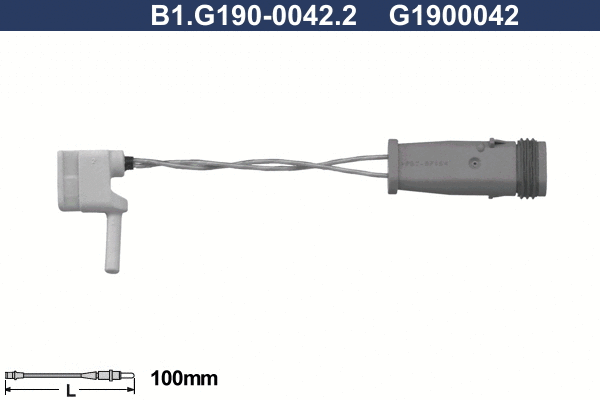 Contact d'avertissement, usure des plaquettes de frein GALFER B1.G190-0042.2
