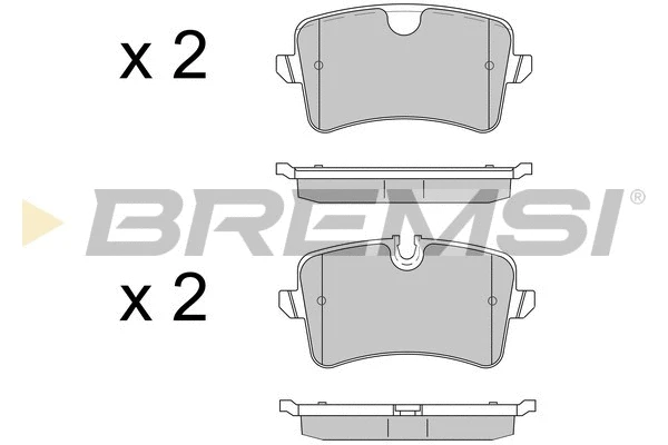 Kit de plaquettes de frein, frein à disque BREMSI BP3502