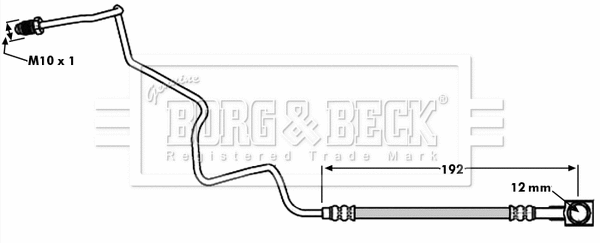 Flexible de frein BORG & BECK BBH7935