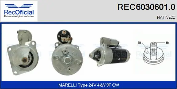 Démarreur RECOFICIAL REC6030601.0