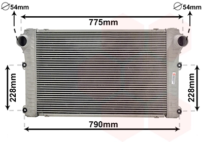 Refroidisseur d'air de suralimentation VAN WEZEL 53014700