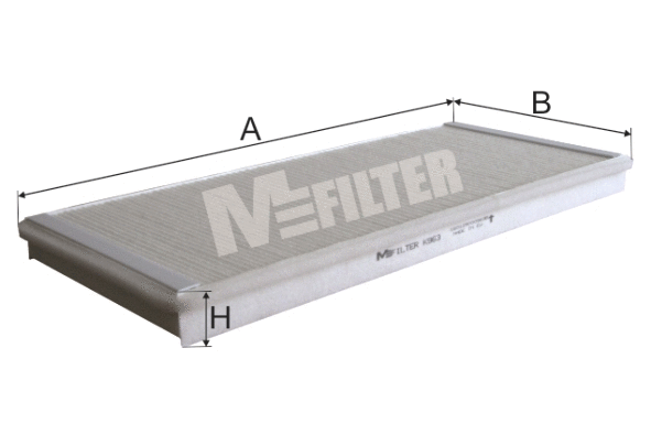 Filtre, air de l'habitacle MFILTER K 963