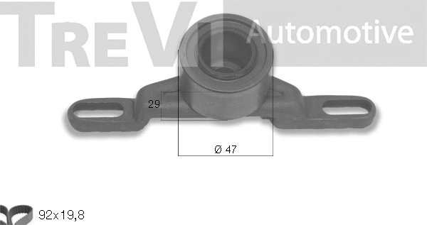 Kit de courroie crantée TREVI AUTOMOTIVE KD1114