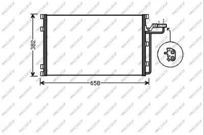 Condenseur, climatisation PRASCO VV220C003