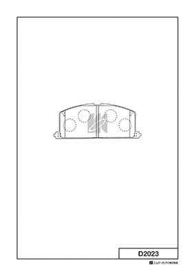 Kit de plaquettes de frein, frein à disque MK Kashiyama D2023