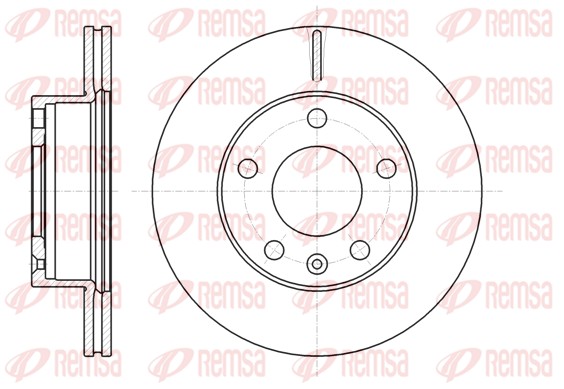 Disque de frein REMSA 61064.10