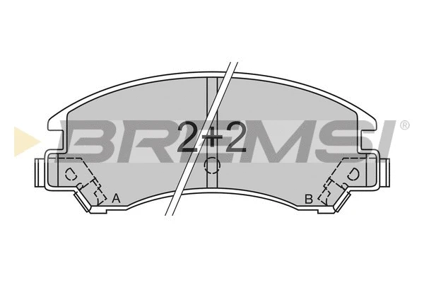 Kit de plaquettes de frein, frein à disque BREMSI BP2358