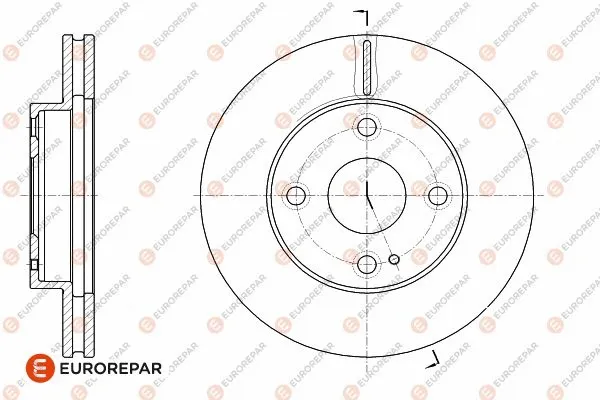 Disque de frein EUROREPAR 1642756080