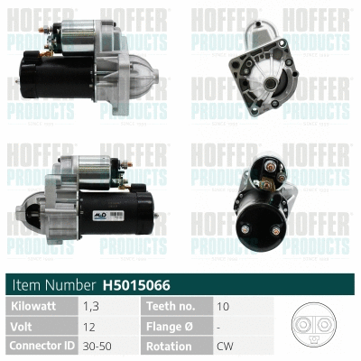 Démarreur HOFFER H5015066