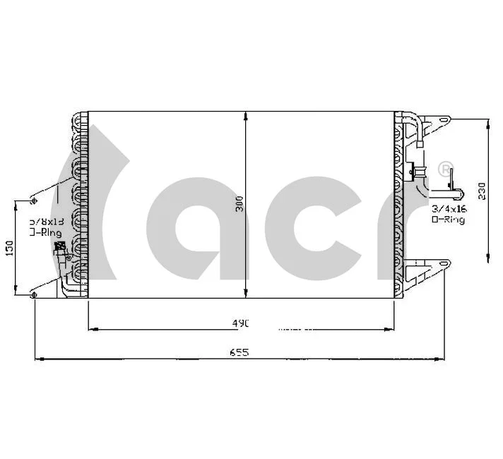 Condenseur, climatisation ACR 300531
