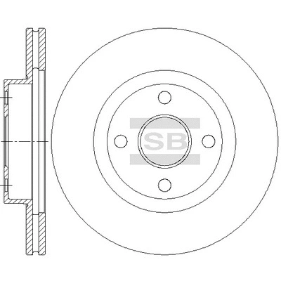 Disque de frein Hi-Q SD4671