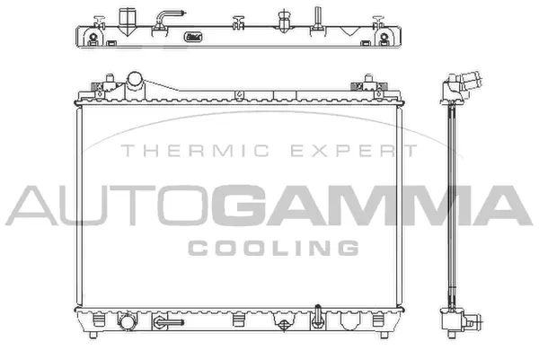 Radiateur, refroidissement du moteur AUTOGAMMA 105138