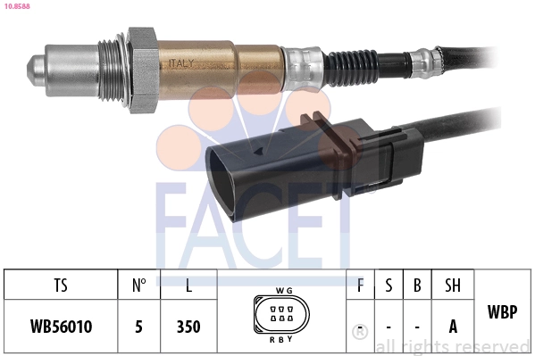 Sonde lambda FACET 10.8588