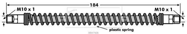 Flexible de frein BORG & BECK BBH7908
