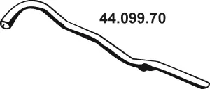 Tuyau d'échappement EBERSPÄCHER 44.099.70