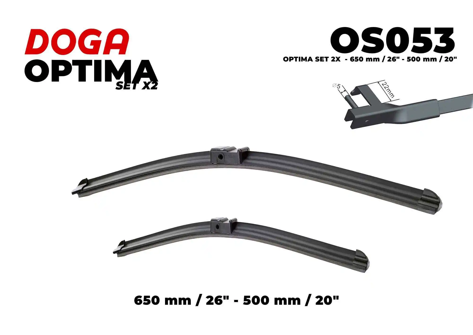 Balai d'essuie-glace DOGA OS053