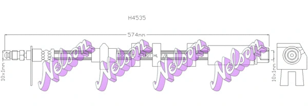 Flexible de frein KAWE H4535