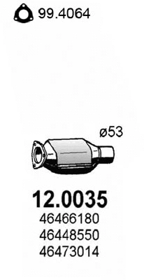 Catalyseur ASSO 12.0035