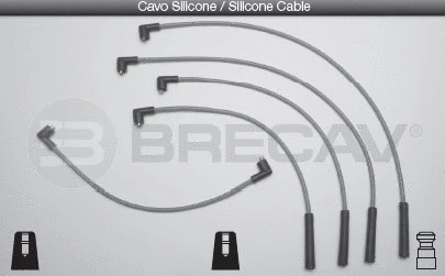 Kit de câbles d'allumage BRECAV 15.509